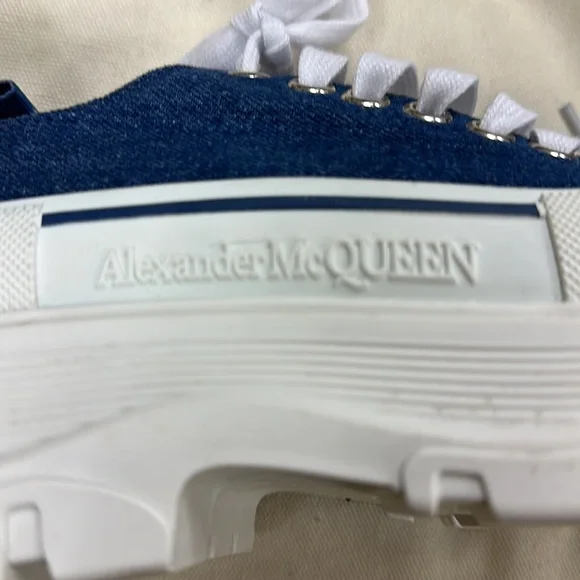 Indigo Denim Tread Slick Sneakers - Picture 13 of 13